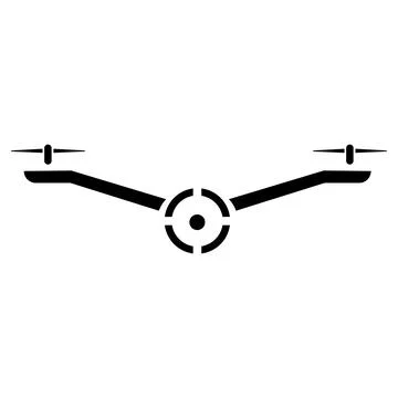 Drone logo design vector illustration Illustrazione stock