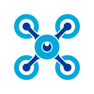 Drone logo Stock Illustration