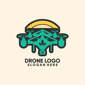 Drone logo Stock Illustration