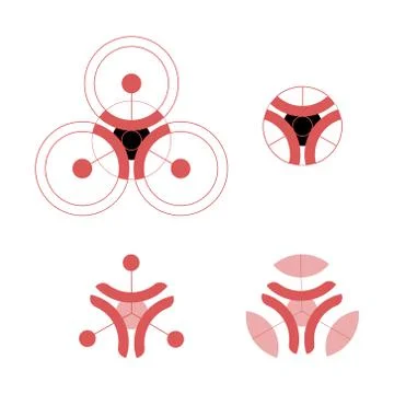 Drone logo, illustration, vector Illustration