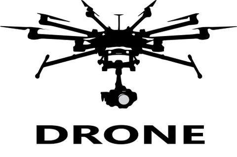 Drone logo vector Stock Illustration
