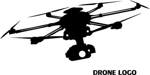 Drone logo vector Stock Illustration