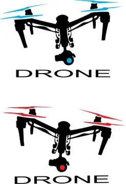 Drone logo vector Stock Illustration