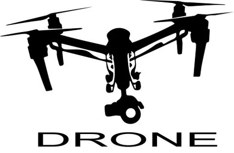 Drone logo vector Stock Illustration