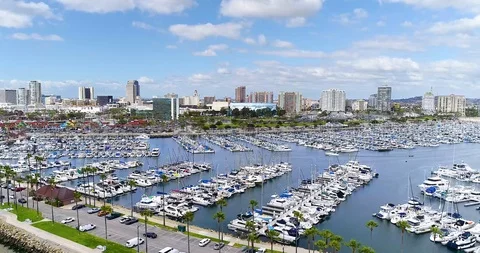 Drone Long Beach Stock Footage 104523331