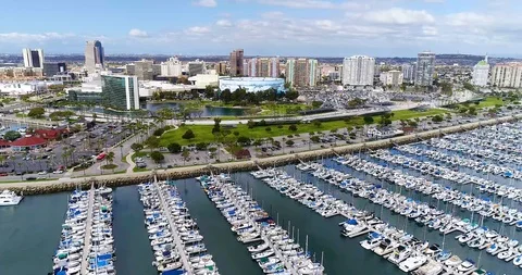 Drone Long Beach Stock Footage 104523871