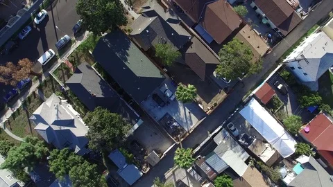 Drone Los Angeles Blocks 4k Stock Footage
