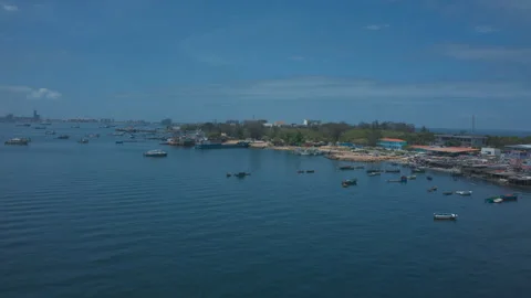DRONE LUANDA ISLAND Stock Footage 306703131