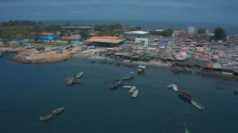DRONE LUANDA ISLAND Stock Footage 306703160