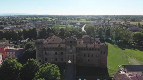 Drone of a medieval castle Stock Footage 277952472