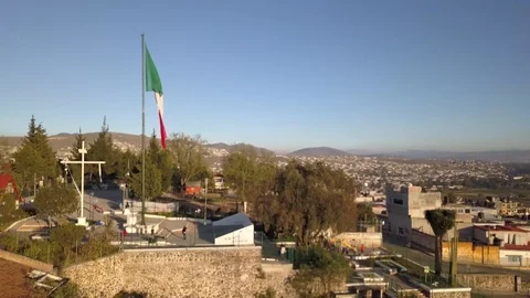 Drone Mexican Flag 動画素材 91017674