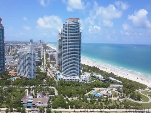 DRONE MIAMI BEACH 2017 動画素材 77925464