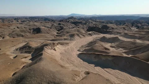 Drone moon landscape view 4K Stock Footage 258229123
