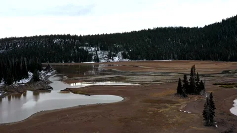 Drone Mountain Lake  Stock Footage 249846692