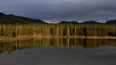 Drone Mountain Lake  Stock Footage 249851514