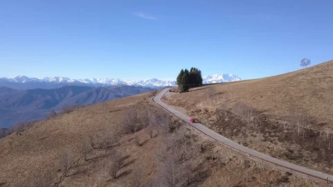Drone Mountain Road 5 Stock-Footage 126012340