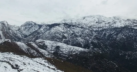 Drone Mountain SnowDay 002 Video stock 99999032