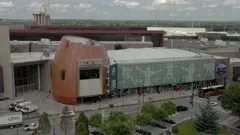 Aerial view of NFL Pro Football Hall of Fame, Canton, Ohio Stock Photo -  Alamy