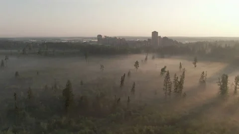 Drone moving backward Stock Footage 167903396