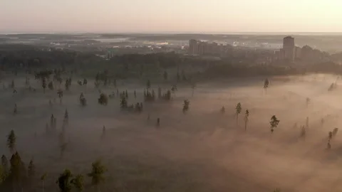 Drone moving backward Stock Footage 167904969