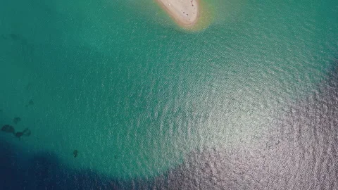 Drone moving forward over Possidi Cape Stock Footage 269507553