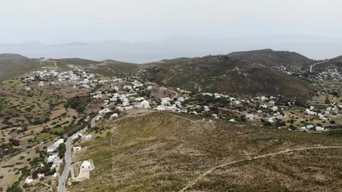 Drone Moving Over Patmos Landscape and Islands with Smooth Cinematic Motion Video stock 331661753