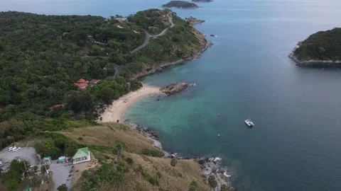 Drone near to a beach Stock Footage 194380871