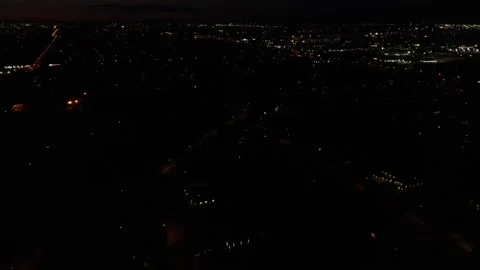 Drone Night Fireworks Stock Footage 230197470