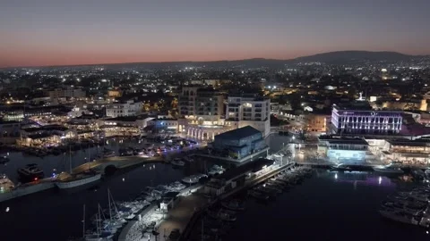 Drone at night 스톡 동영상 218315874