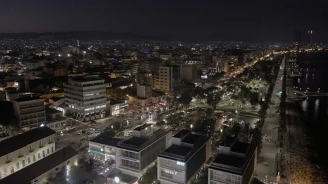 Drone at night 스톡 동영상 218316564