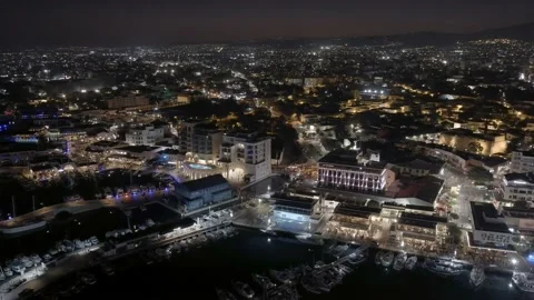 Drone at night 스톡 동영상 218316667