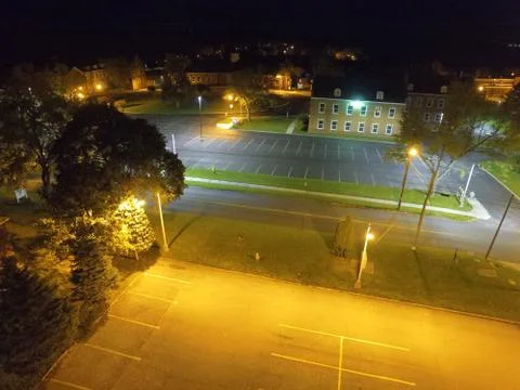 Drone Night Shot Foto stock