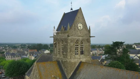 Drone Normandy-0001 P1000109 Stock Footage 89818124