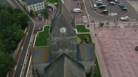 Drone Normandy-0002 P1000109 Stock Footage 89817920