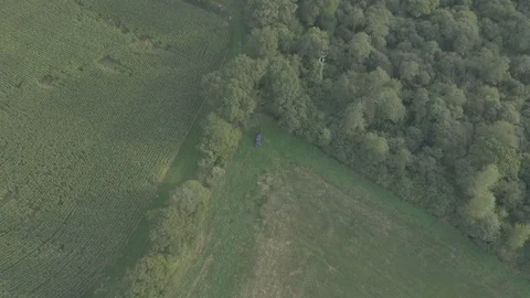 Drone Normandy-0019 P1000119 Stock Footage 89820490