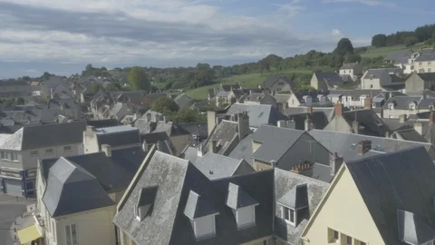 Drone Normandy-0040 P1000131 Stock Footage 89849819