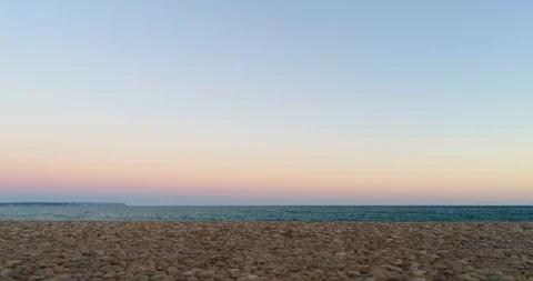 Drone - Ocean, Beach, Sunset, Rocks Stock Footage 91705874