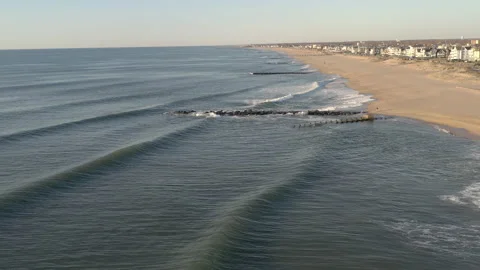 Drone ocean Jersey shore4 Stock Footage 151541410