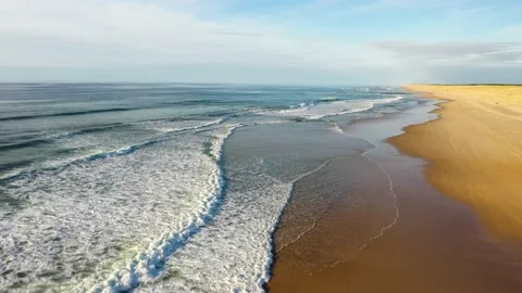 DRONE OCEAN SEIGNOSSE 4K Stock Footage 169238547