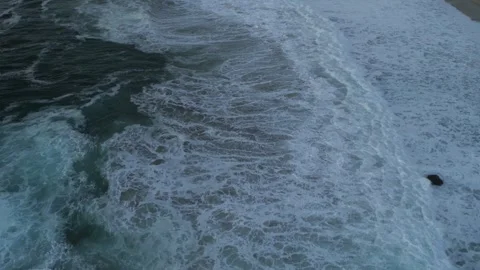 Drone-OceanWaves-03-4k Stock Footage 244936853