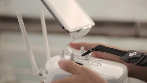 Drone operator work in progress Video stock 237633614