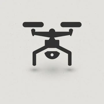 Drone or quadcopter icon Stock Illustration