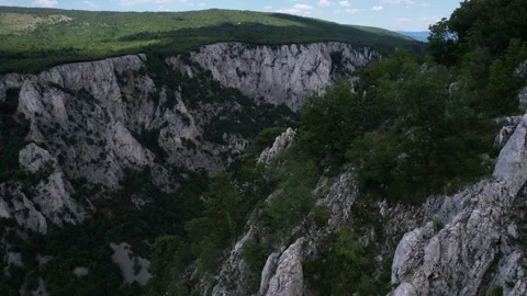Drone orbit from inside of the Lazar's canyon  Stock Footage 220307850