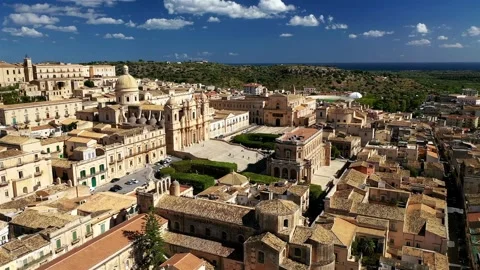 Drone orbit of Noto, Sicily. Stock Footage 150504305