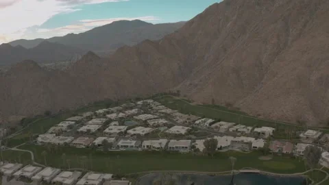 Drone Orbit Over Golf Course and Clubhouse 스톡 동영상 307730178