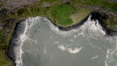 Drone Oregon Oceanside 4K 30FPS Stock Footage 135355602