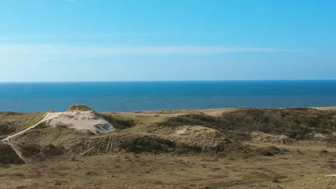 Drone out coast Stock Footage 305481033