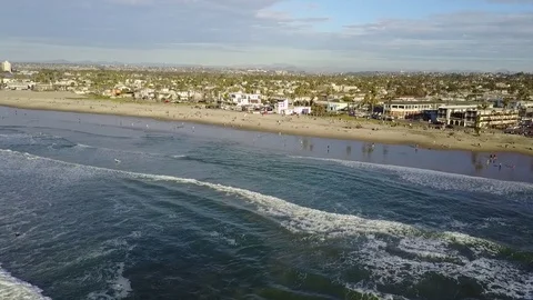 Drone over beach Stock Footage 71150360