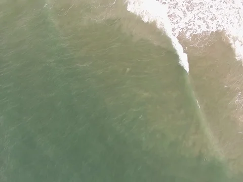 Drone over Beach Stock Footage 82574845