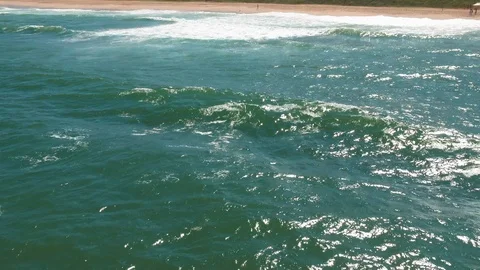 Drone over beach Video stock 127240955